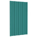 Takpanel 12 pcs Grønn 80 x 45 cm Galvanisert stål