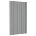 Takpanel 12 pcs Grå 80 x 45 cm Galvanisert stål