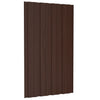 Takplater 36 stk brun 80x45 cm galvanisert stål