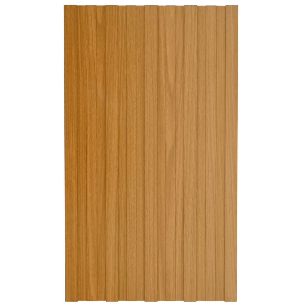 Takplater 36 stk lyst tre 80x45 cm galvanisert stål
