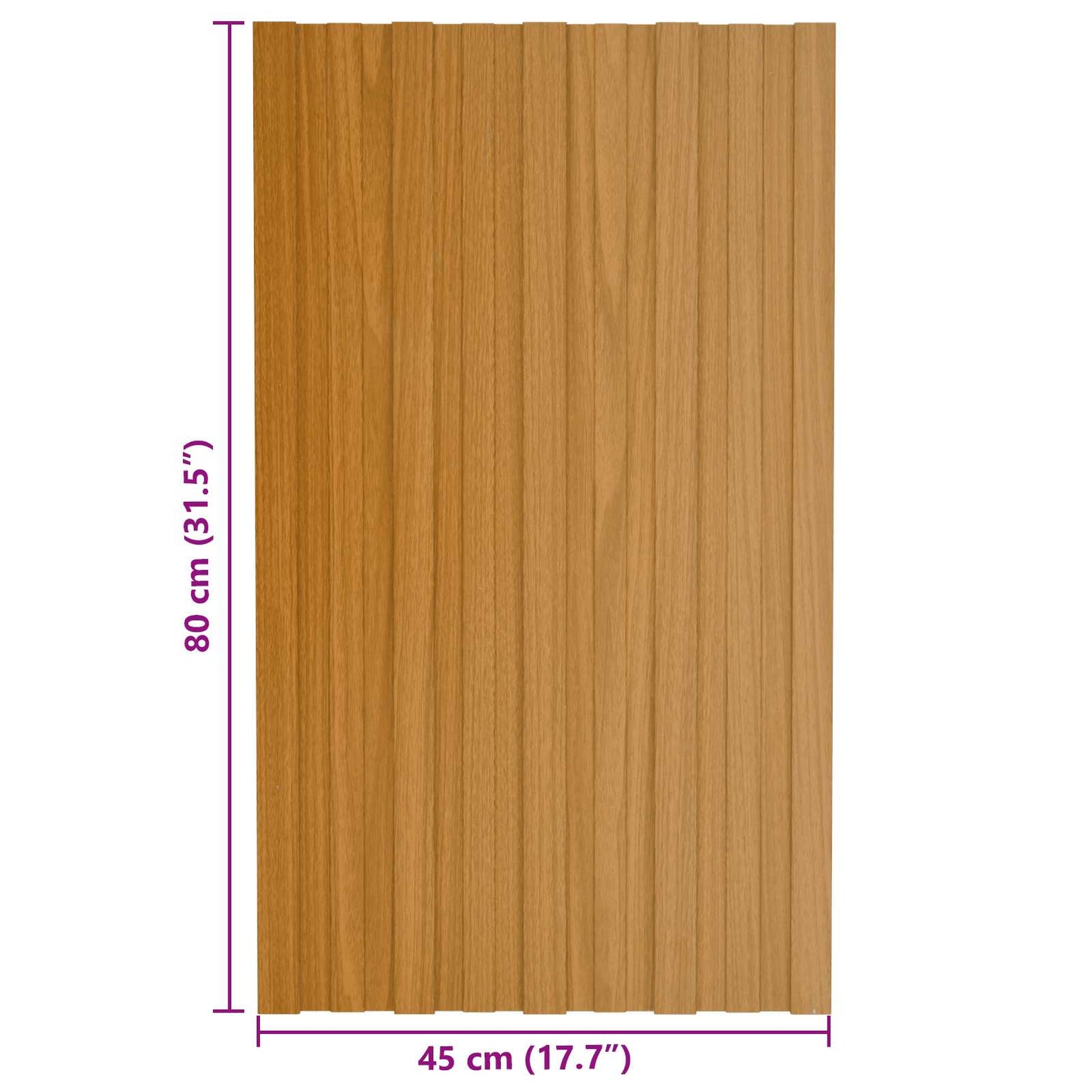 Takpanel 36 pcs Naturlig 80 x 45 cm Galvanisert stål