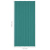Takplater 36 stk grønn 100x45 cm galvanisert stål
