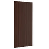 Takplater 36 stk brun 100x45 cm galvanisert stål