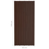 Takplater 36 stk brun 100x45 cm galvanisert stål