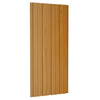 Takplater 12 stk lyst tre 100x45 cm galvanisert stål