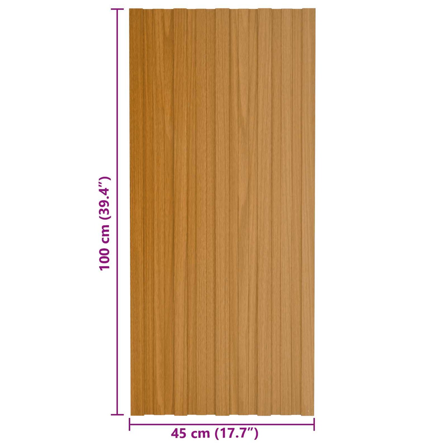 Takpanel 36 pcs Naturlig 100 x 45 cm Galvanisert stål
