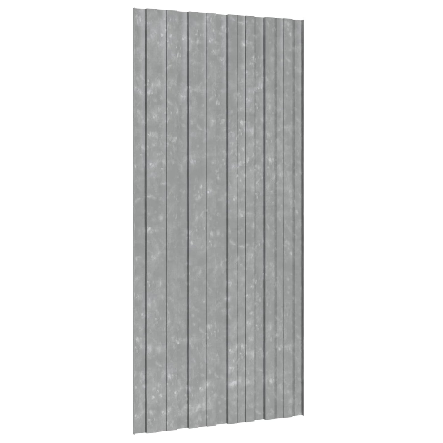 Takpanel 12 pcs Sølv 100 x 45 cm Galvanisert stål
