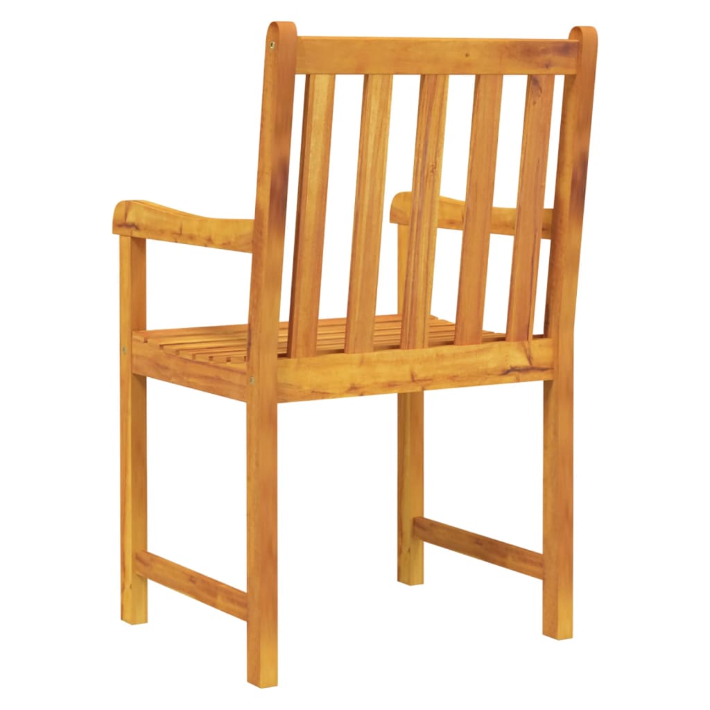 Hagestoler 2 pcs Naturlig Solid akasietre