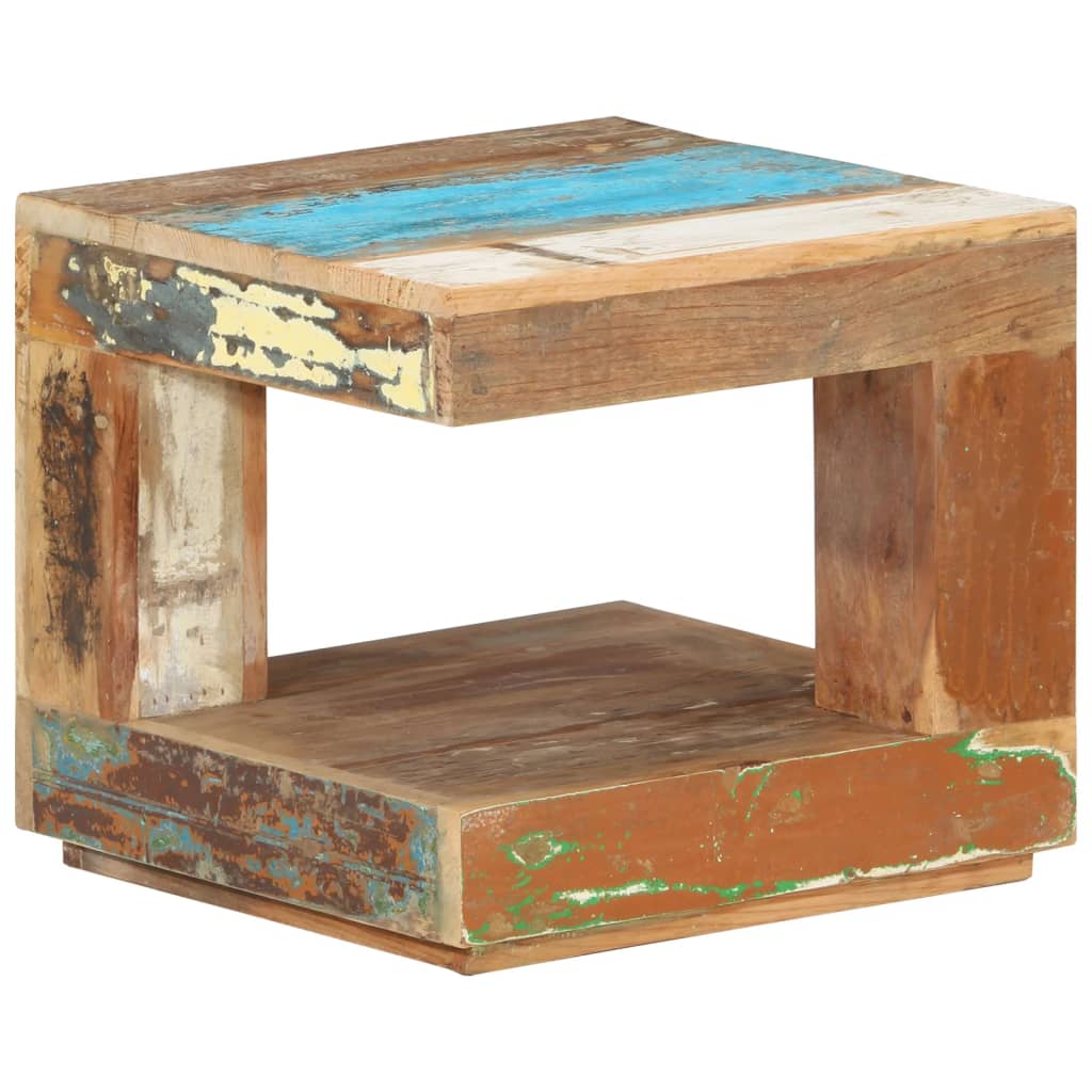 Salongbord 45x45x40 cm gjenvunnet heltre
