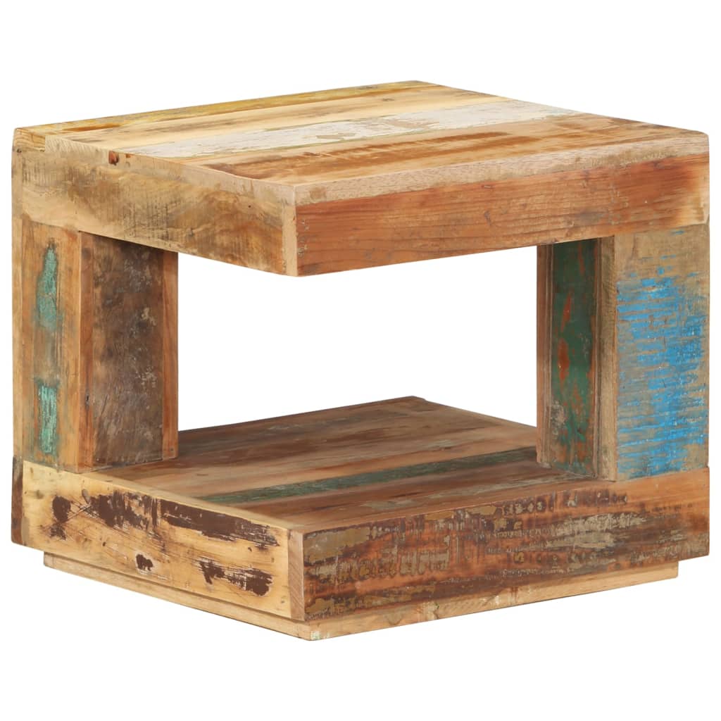 Salongbord 45x45x40 cm gjenvunnet heltre