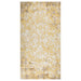 Uteteppe flatvevd 80x150 cm gul