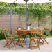 Sammenleggbart hagebord 110 cm heltre akasie