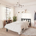 Sengeramme svart heltre furu 75x190 cm Small Single