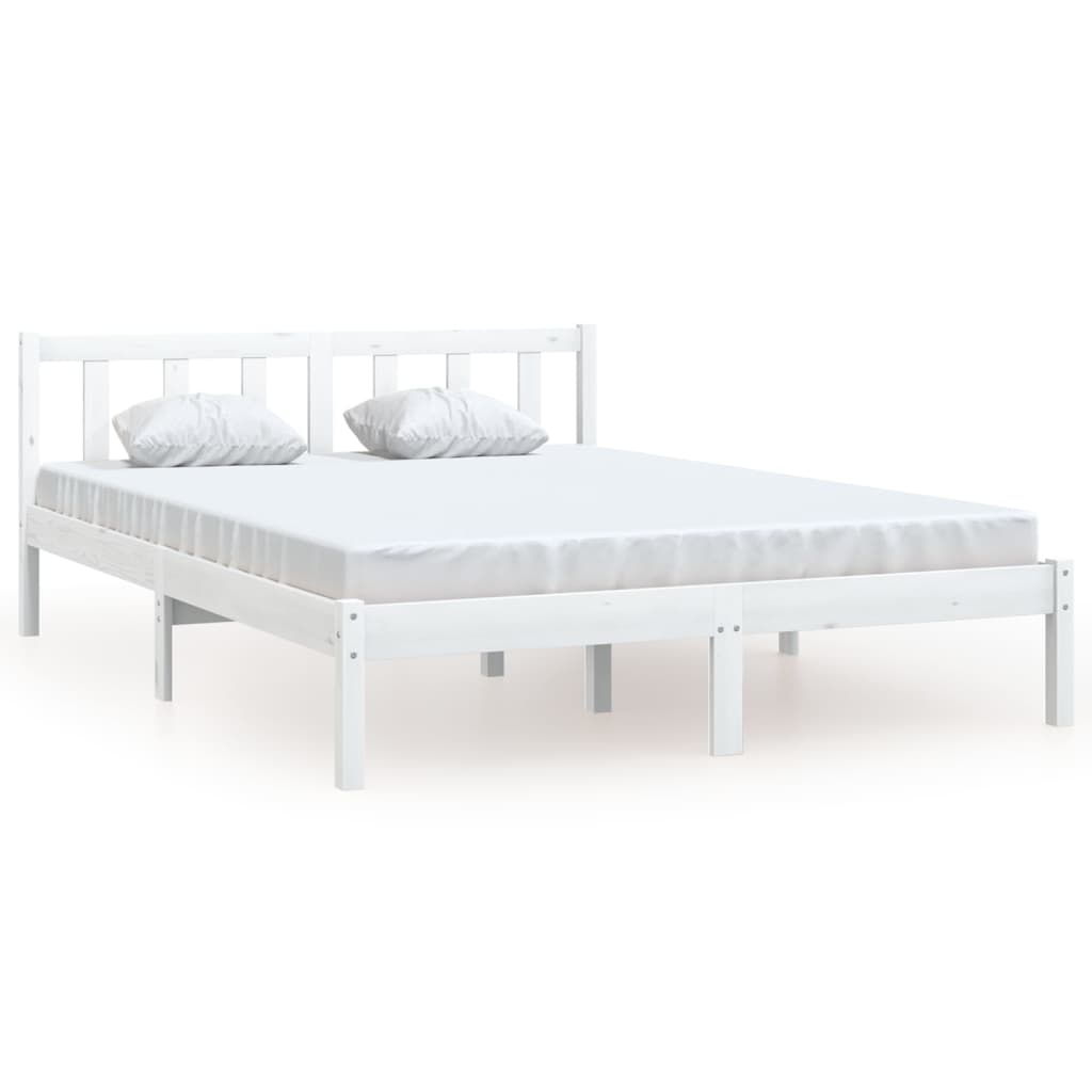 Sengeramme hvit heltre furu 120x190 cm Small Double