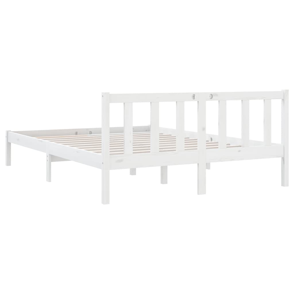Sengeramme hvit heltre furu 120x190 cm Small Double
