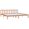 Sengeramme honningbrun heltre furu 200x200 cm