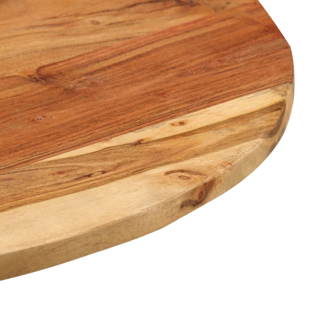 Sidebord 60x(42-62) cm heltre akasie og støpejern