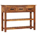 Skjenk med 3 skuffer 110x30x80 cm heltre akasie