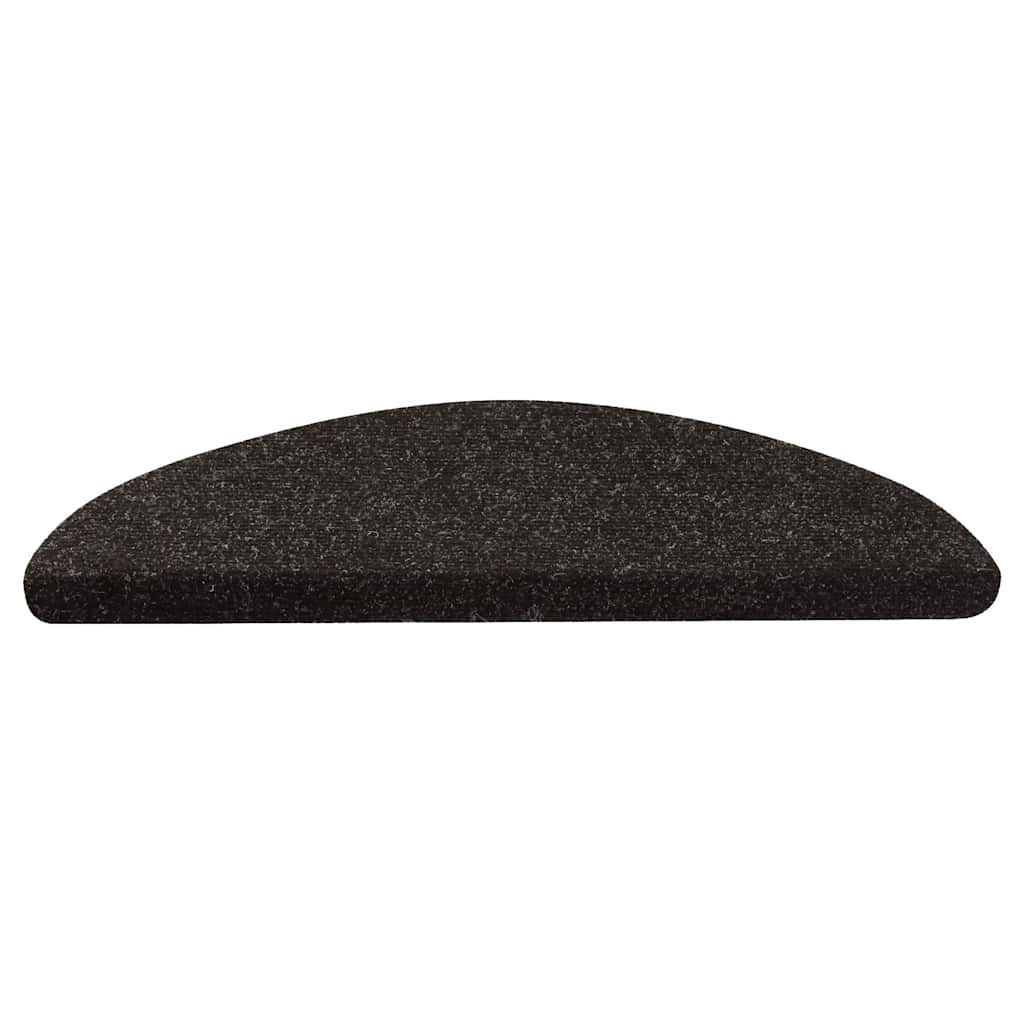 Selvklebende trappematter 15 stk 56x17x3 cm antrasitt