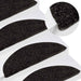 Selvklebende trappematter 15 stk 56x17x3 cm antrasitt