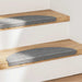 Selvklebende trappematter 15 stk 56x17x3 cm grå