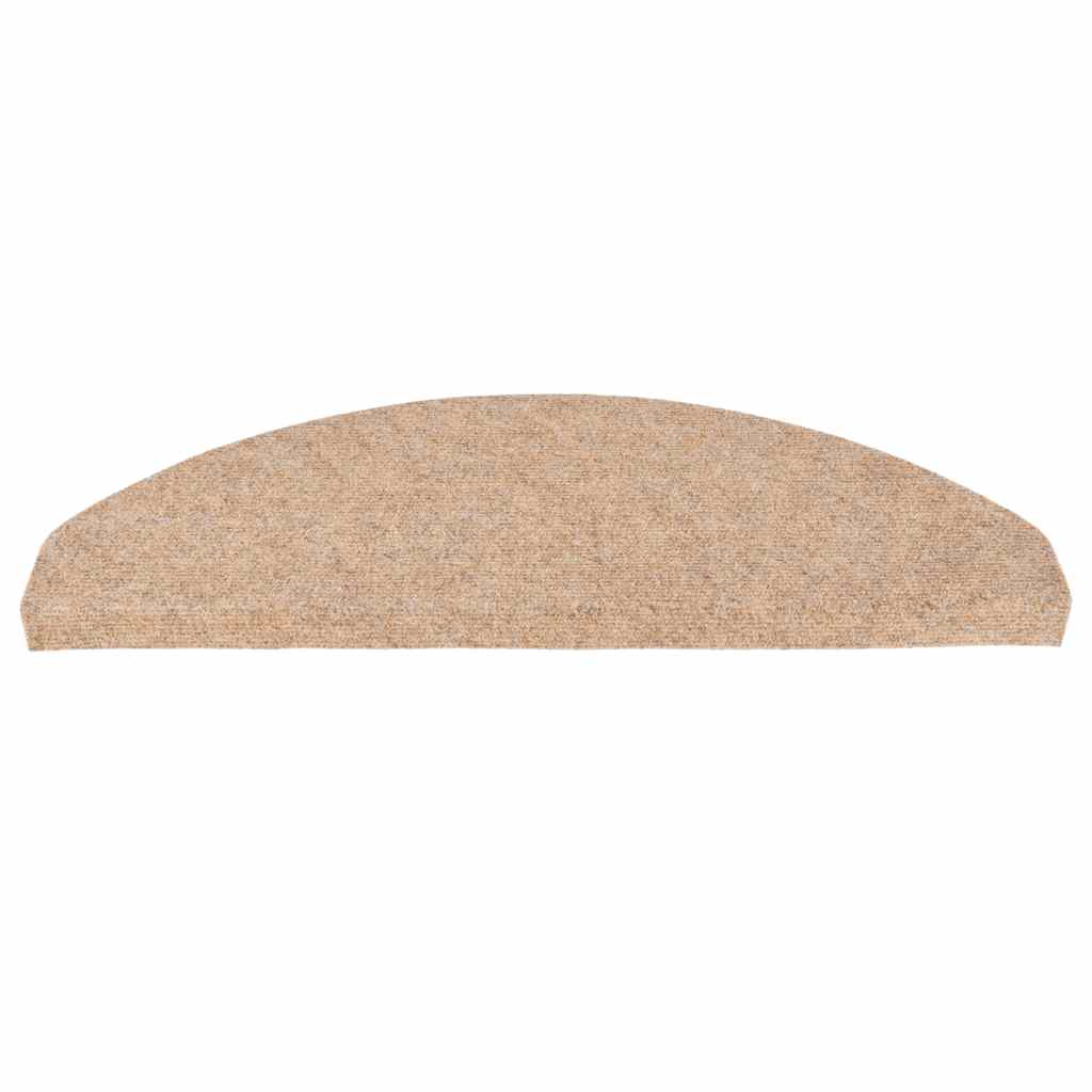 Selvklebende trappematter 15 stk 65x22,5x3,5 cm beige