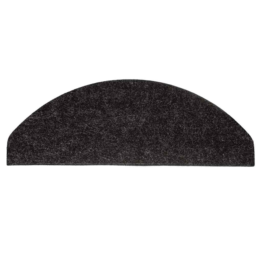 Selvklebende trappematter 15 stk 65x22,5x3,5 cm antrasitt