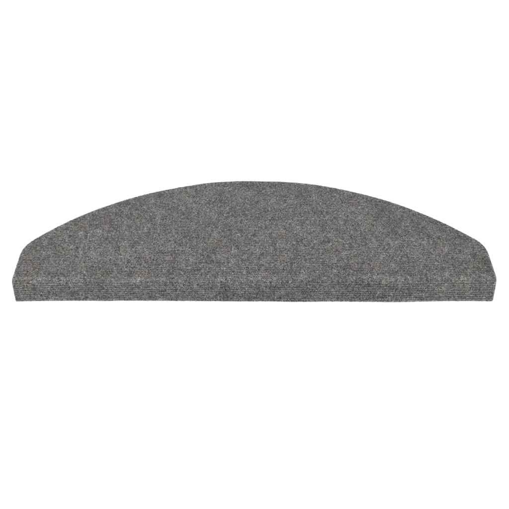 Selvklebende trappematter 15 stk 65x22,5x3,5 cm grå