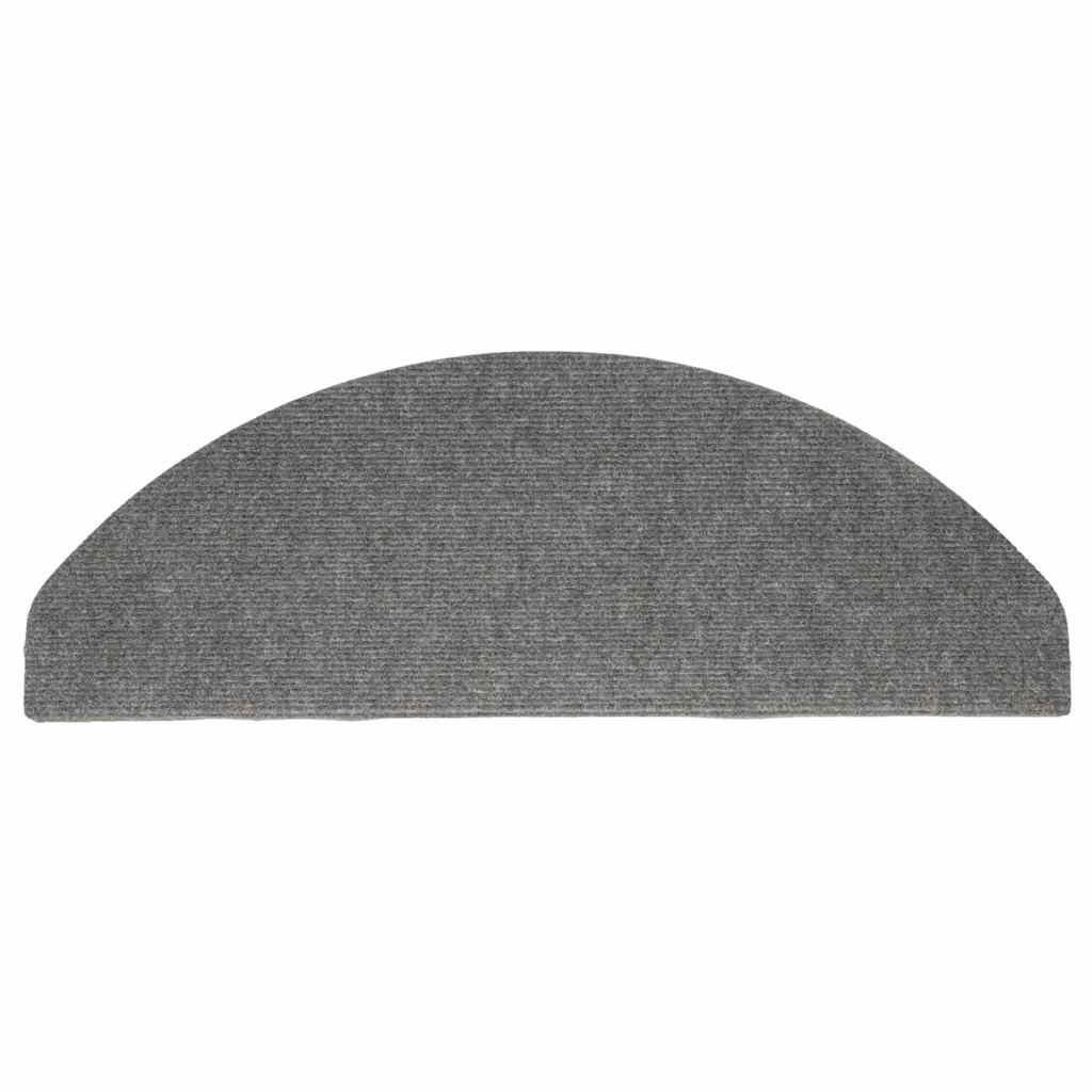 Selvklebende trappematter 15 stk 65x22,5x3,5 cm grå