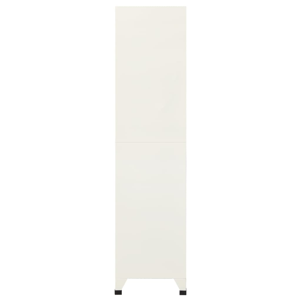 Oppbevaringsskap grå og blå 90x45x180 cm stål