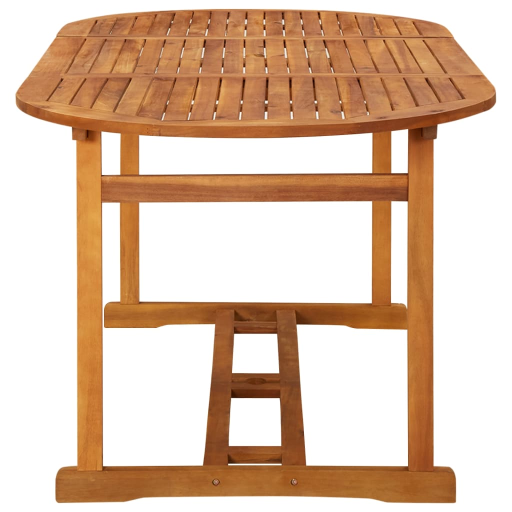 Hagespisegruppe 7 deler 180x90x75 cm heltre akasie