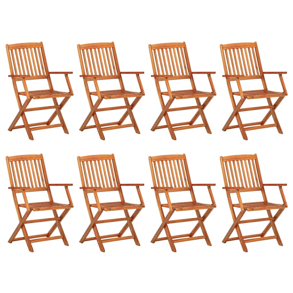 Hagespisegruppe 9 deler 180x90x75 cm heltre akasie