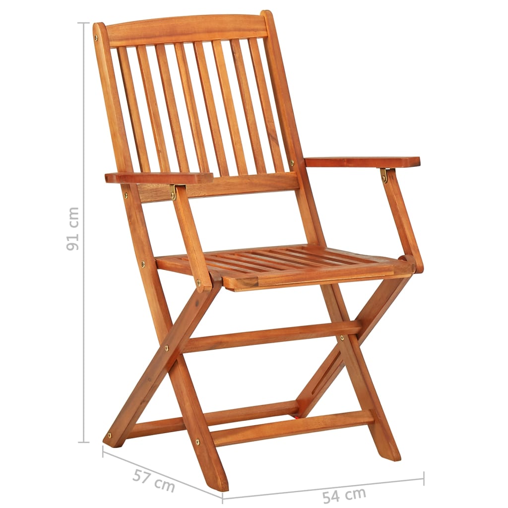 Hagespisegruppe 9 deler 180x90x75 cm heltre akasie