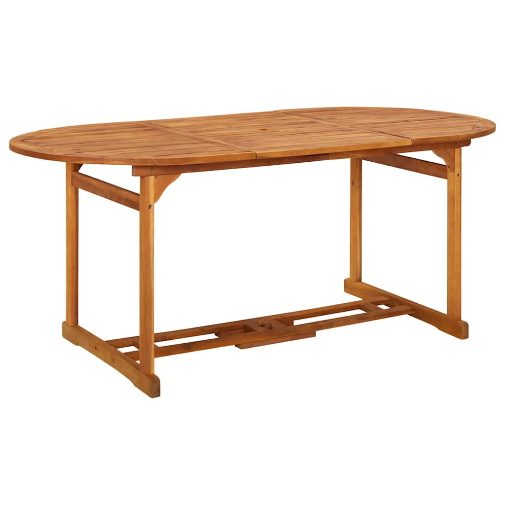 Hagespisegruppe 7 deler 180x90x75 cm heltre akasie