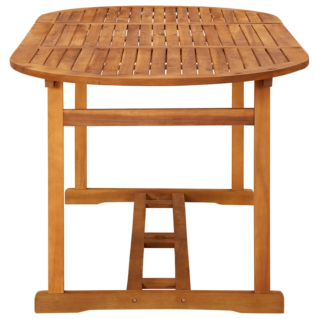 Hagespisegruppe 7 deler 180x90x75 cm heltre akasie