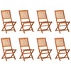 Hagespisegruppe 9 deler 220x90x75 cm heltre akasie