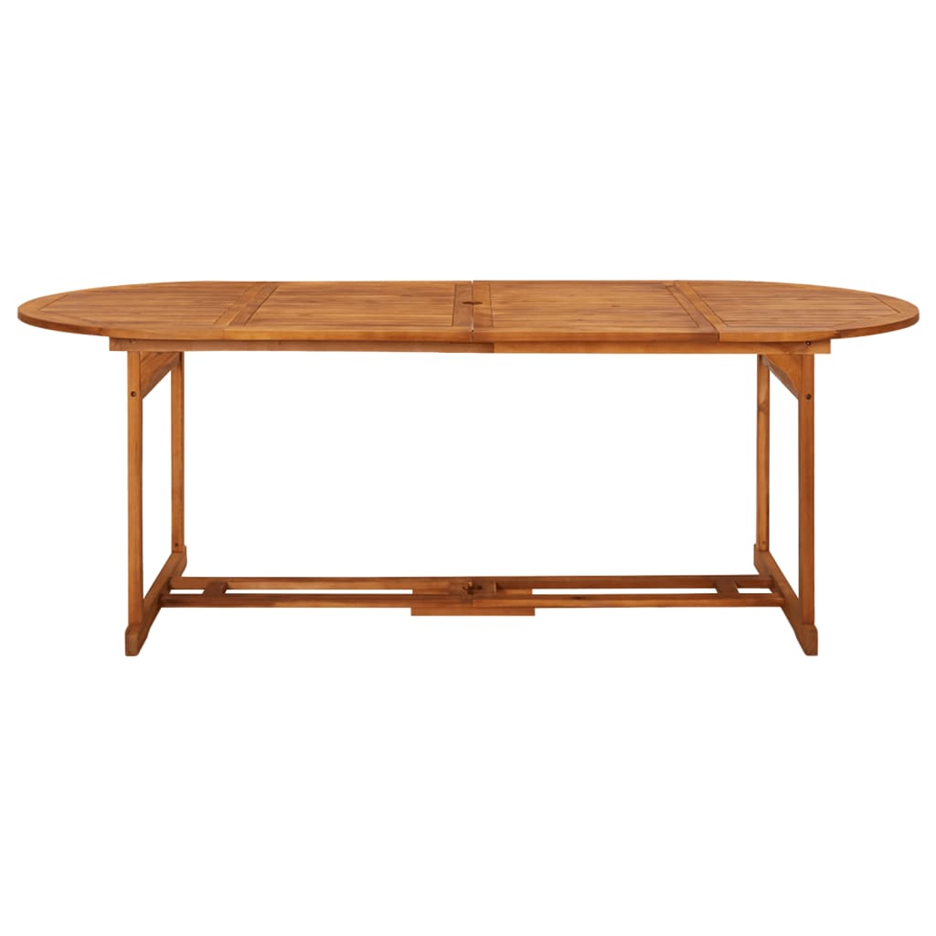 Hagespisegruppe 9 deler 220x90x75 cm heltre akasie