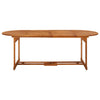 Hagespisegruppe 9 deler 220x90x75 cm heltre akasie