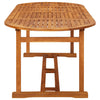 Hagespisegruppe 9 deler 220x90x75 cm heltre akasie