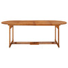 Hagespisegruppe 11 deler 220x90x75 cm heltre akasie