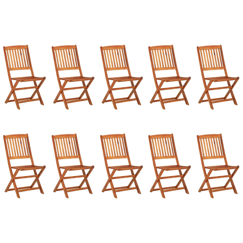 Hagespisegruppe 11 deler 280x90x75 cm heltre akasie