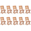 Hagespisegruppe 11 deler 280x90x75 cm heltre akasie