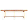 Hagespisegruppe 13 deler 280x90x75 cm heltre akasie