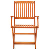 Klappstoler 8 stk heltre eukalyptus