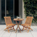 Hagespisestuesett 3 deler heltre teak