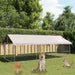 Utendørs hundegård med tak 400x200x150 cm