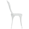 Bistrosett 3 deler støpt aluminium hvit