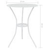Bistrosett 3 deler støpt aluminium hvit