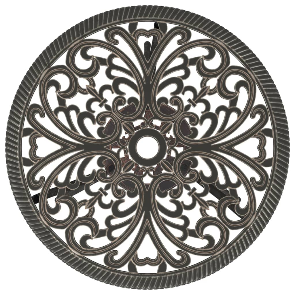 Bistrosett 3 deler støpt aluminium bronse