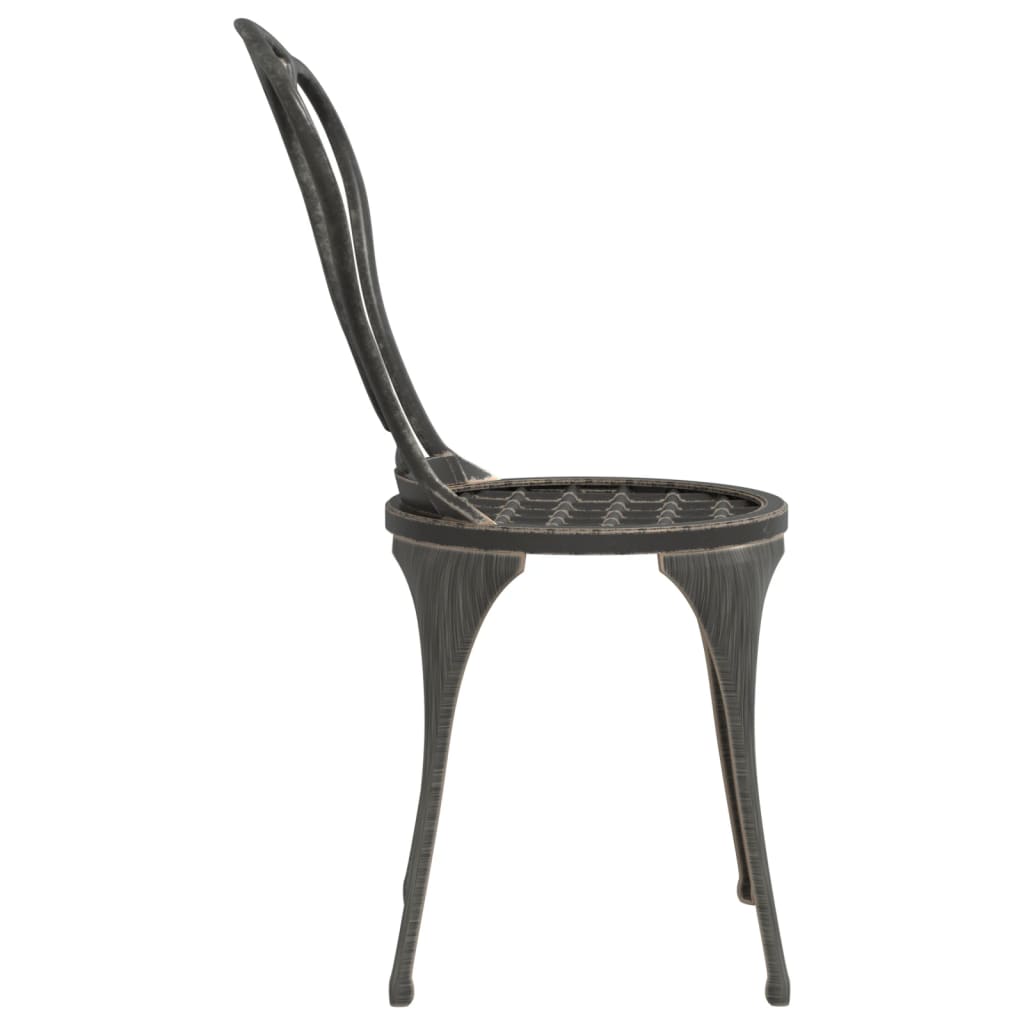 Bistrosett 3 deler støpt aluminium bronse